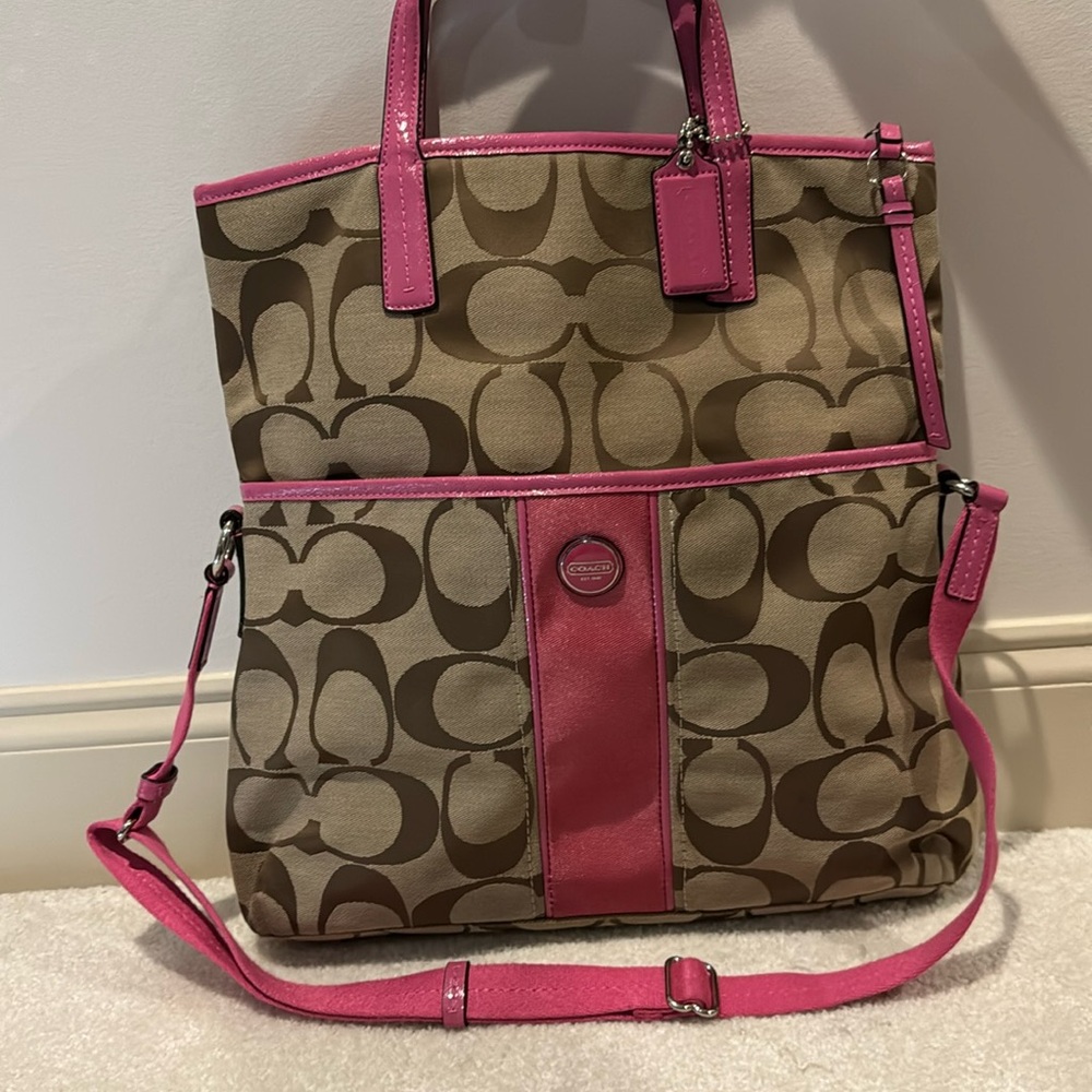 Coach Monogram bag.